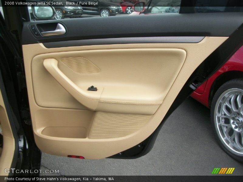 Black / Pure Beige 2008 Volkswagen Jetta SE Sedan