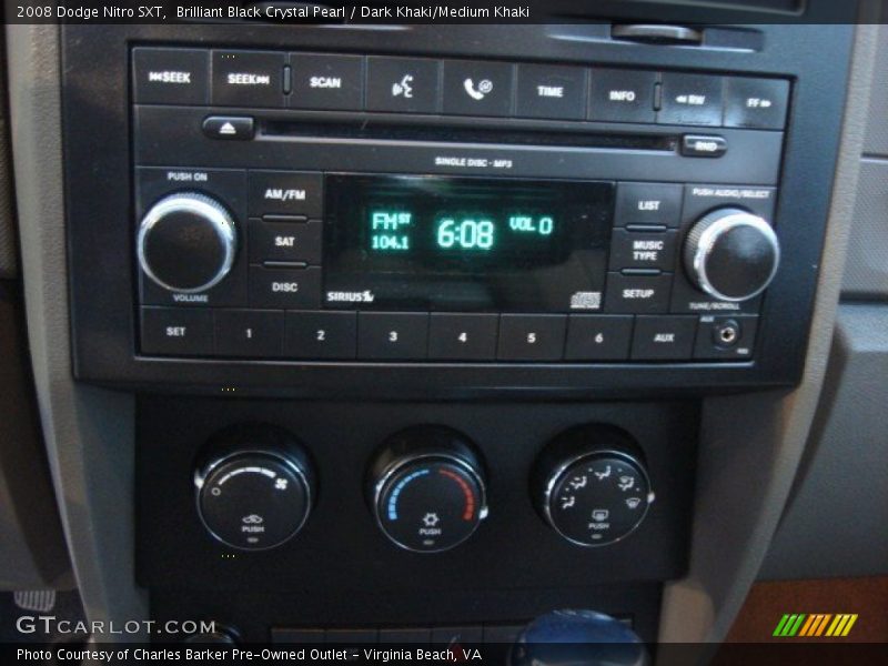 Brilliant Black Crystal Pearl / Dark Khaki/Medium Khaki 2008 Dodge Nitro SXT