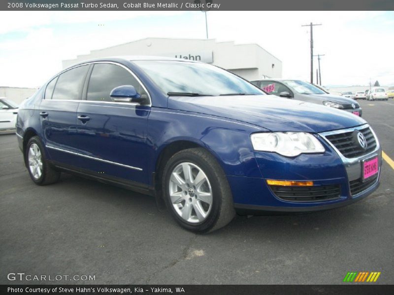 Cobalt Blue Metallic / Classic Gray 2008 Volkswagen Passat Turbo Sedan