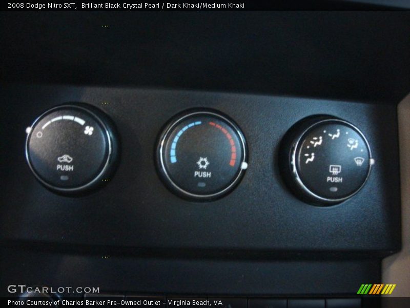 Brilliant Black Crystal Pearl / Dark Khaki/Medium Khaki 2008 Dodge Nitro SXT