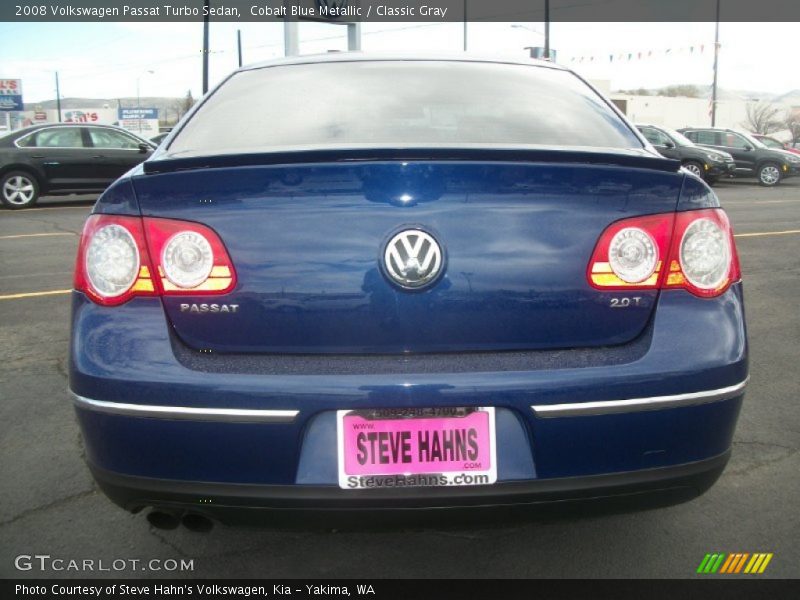 Cobalt Blue Metallic / Classic Gray 2008 Volkswagen Passat Turbo Sedan