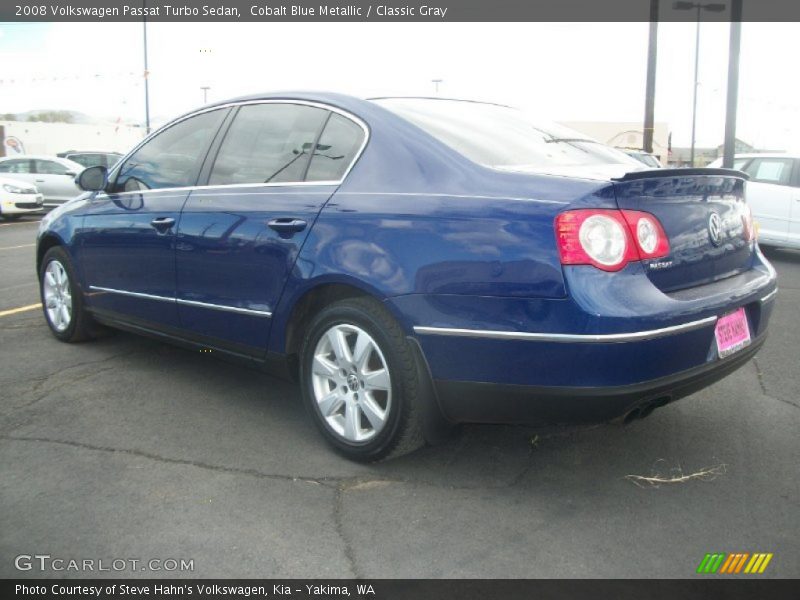 Cobalt Blue Metallic / Classic Gray 2008 Volkswagen Passat Turbo Sedan