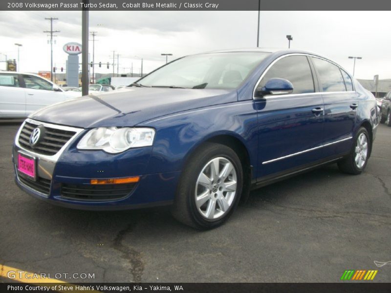 Cobalt Blue Metallic / Classic Gray 2008 Volkswagen Passat Turbo Sedan