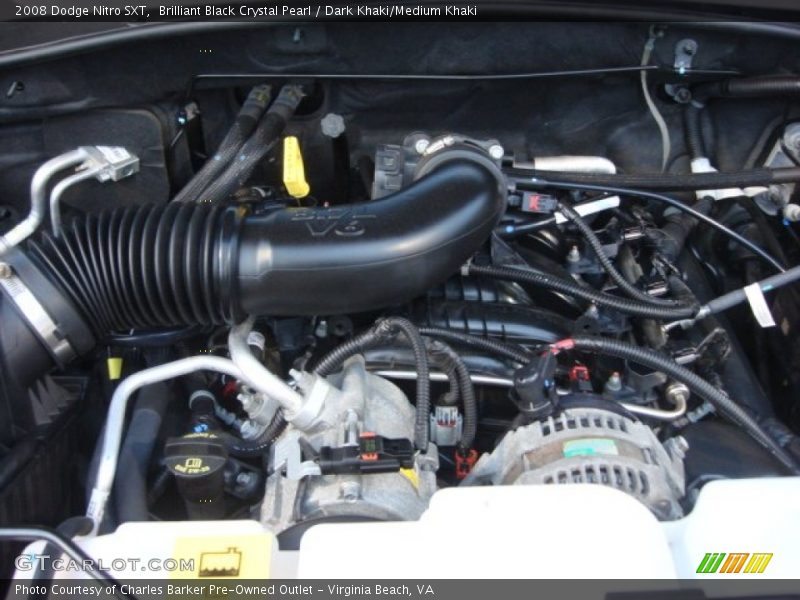 Brilliant Black Crystal Pearl / Dark Khaki/Medium Khaki 2008 Dodge Nitro SXT