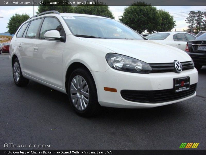 Candy White / Titan Black 2011 Volkswagen Jetta S SportWagen
