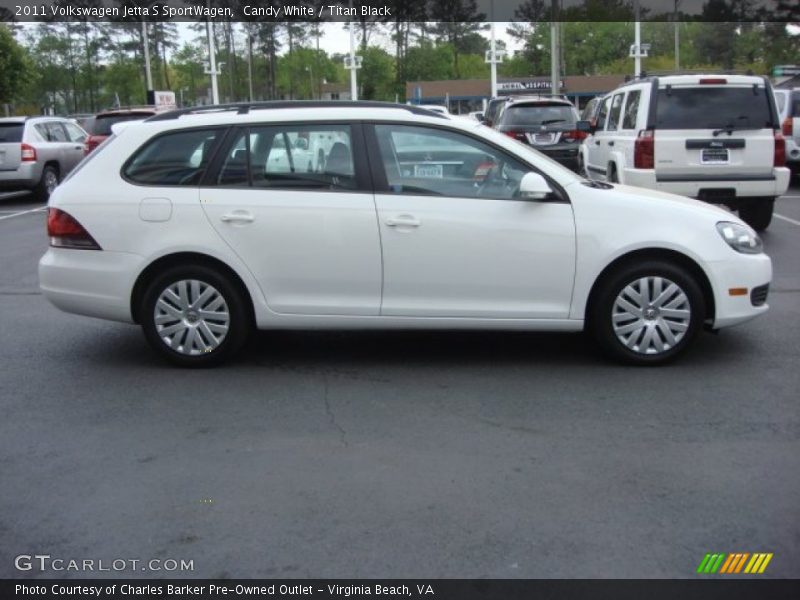 Candy White / Titan Black 2011 Volkswagen Jetta S SportWagen