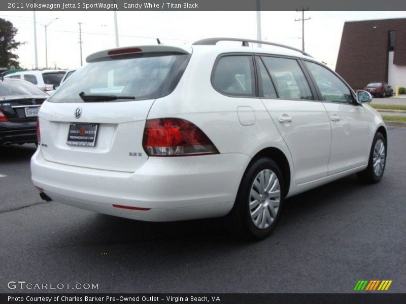 Candy White / Titan Black 2011 Volkswagen Jetta S SportWagen