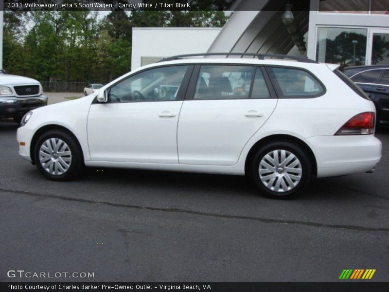 Candy White / Titan Black 2011 Volkswagen Jetta S SportWagen