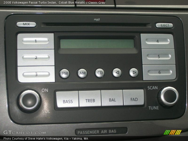 Cobalt Blue Metallic / Classic Gray 2008 Volkswagen Passat Turbo Sedan