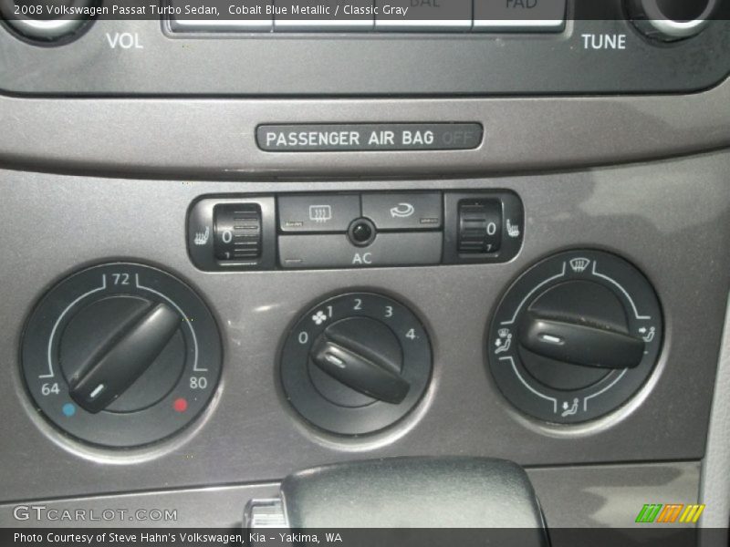 Cobalt Blue Metallic / Classic Gray 2008 Volkswagen Passat Turbo Sedan