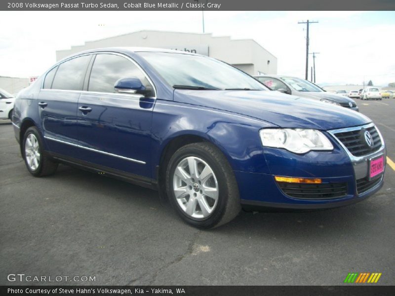 Cobalt Blue Metallic / Classic Gray 2008 Volkswagen Passat Turbo Sedan