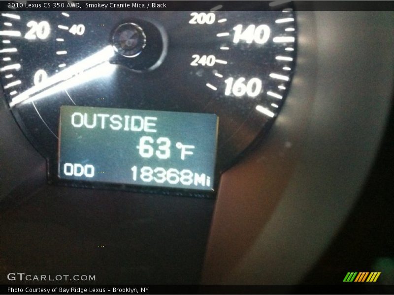 Smokey Granite Mica / Black 2010 Lexus GS 350 AWD