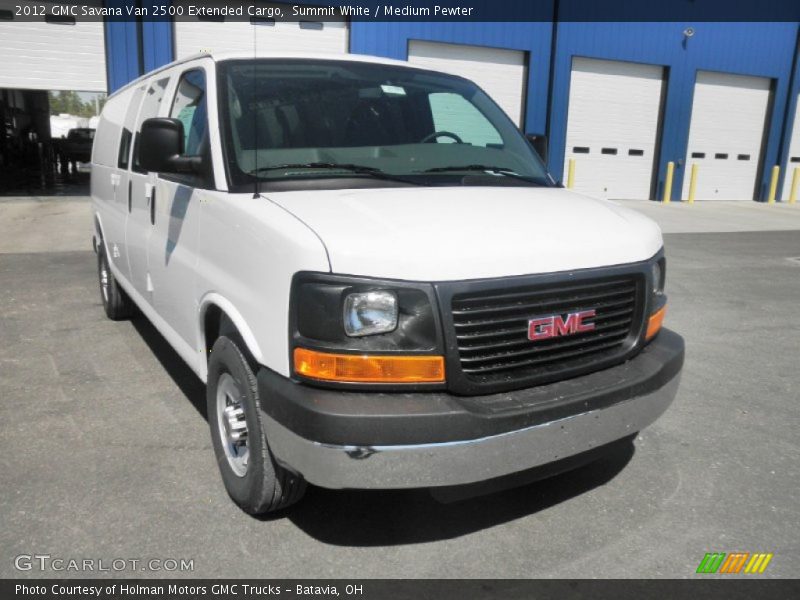 Summit White / Medium Pewter 2012 GMC Savana Van 2500 Extended Cargo