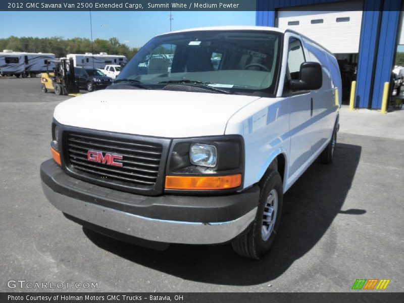 Summit White / Medium Pewter 2012 GMC Savana Van 2500 Extended Cargo