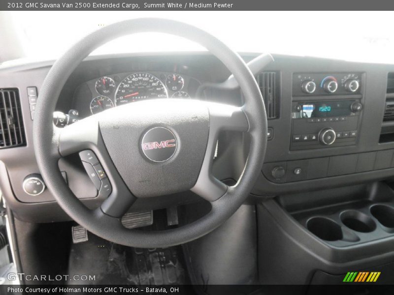 Summit White / Medium Pewter 2012 GMC Savana Van 2500 Extended Cargo