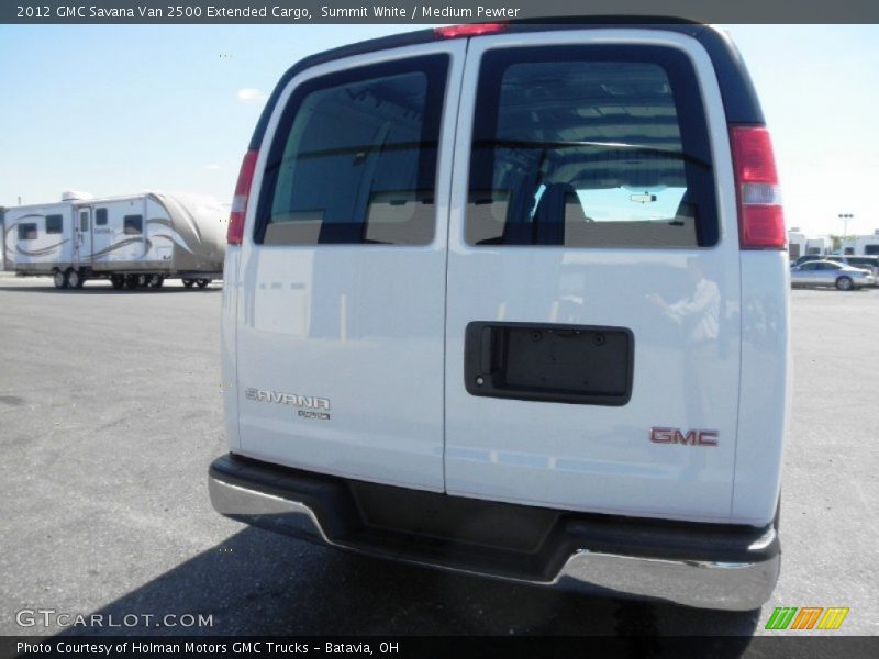 Summit White / Medium Pewter 2012 GMC Savana Van 2500 Extended Cargo