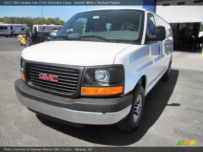 Summit White / Medium Pewter 2012 GMC Savana Van 2500 Extended Cargo