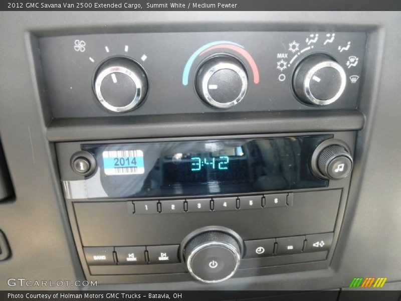Summit White / Medium Pewter 2012 GMC Savana Van 2500 Extended Cargo