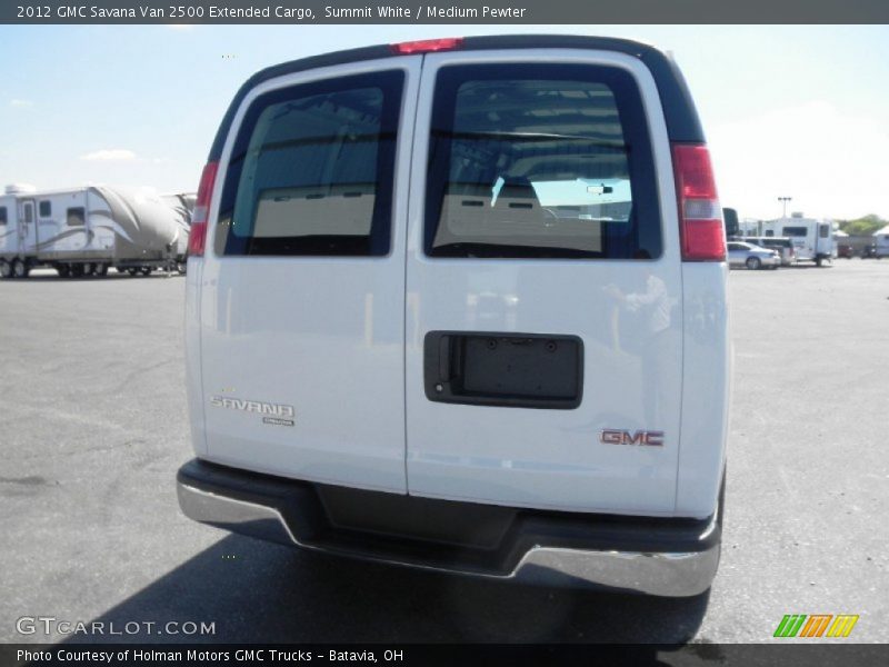 Summit White / Medium Pewter 2012 GMC Savana Van 2500 Extended Cargo