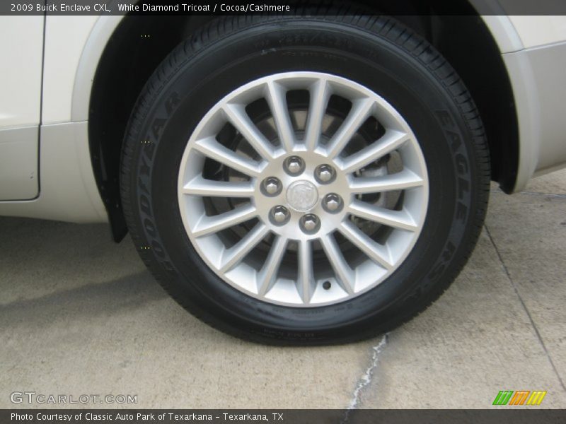 White Diamond Tricoat / Cocoa/Cashmere 2009 Buick Enclave CXL