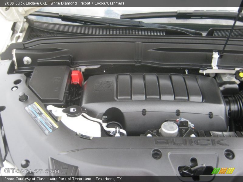 White Diamond Tricoat / Cocoa/Cashmere 2009 Buick Enclave CXL