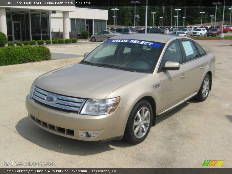 Dune Pearl Metallic / Camel 2008 Ford Taurus SEL