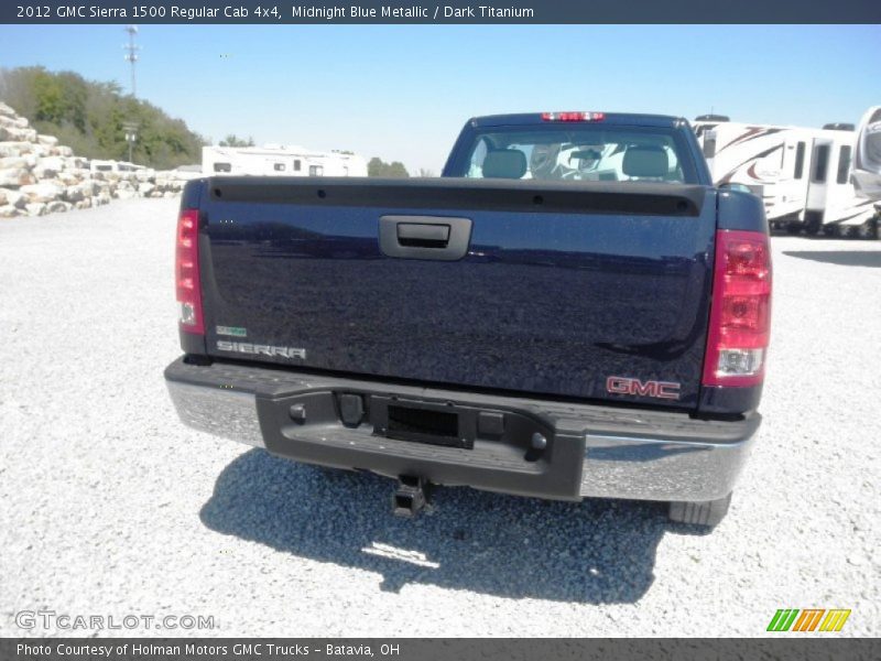 Midnight Blue Metallic / Dark Titanium 2012 GMC Sierra 1500 Regular Cab 4x4