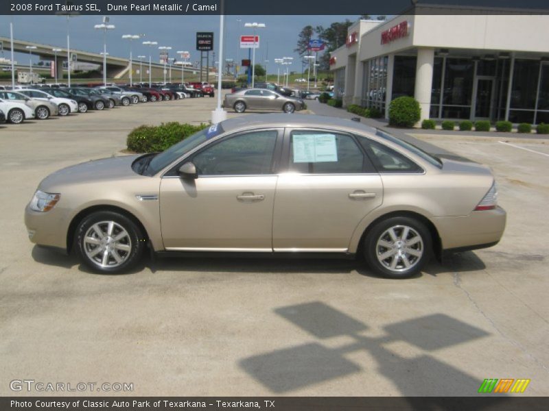 Dune Pearl Metallic / Camel 2008 Ford Taurus SEL