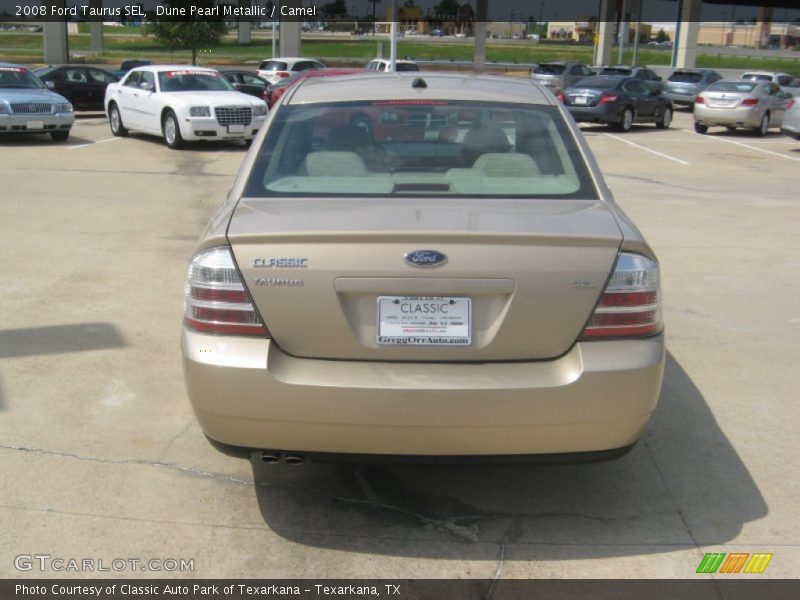 Dune Pearl Metallic / Camel 2008 Ford Taurus SEL