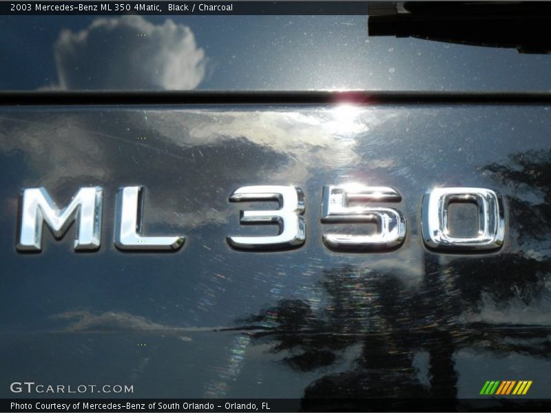 Black / Charcoal 2003 Mercedes-Benz ML 350 4Matic