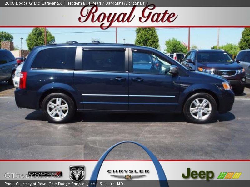 Modern Blue Pearl / Dark Slate/Light Shale 2008 Dodge Grand Caravan SXT