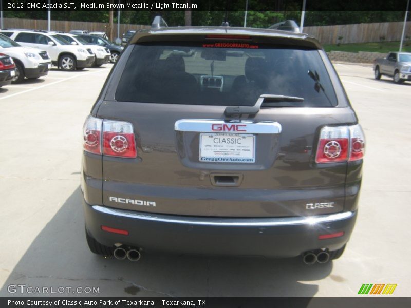 Medium Brown Metallic / Light Titanium 2012 GMC Acadia SLT