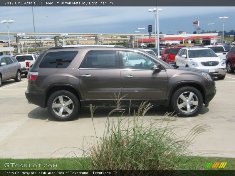 Medium Brown Metallic / Light Titanium 2012 GMC Acadia SLT