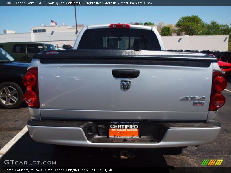 Bright Silver Metallic / Medium Slate Gray 2008 Dodge Ram 1500 Sport Quad Cab 4x4