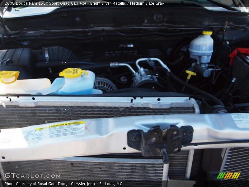 Bright Silver Metallic / Medium Slate Gray 2008 Dodge Ram 1500 Sport Quad Cab 4x4