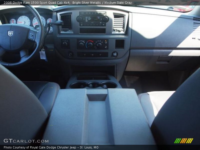 Bright Silver Metallic / Medium Slate Gray 2008 Dodge Ram 1500 Sport Quad Cab 4x4