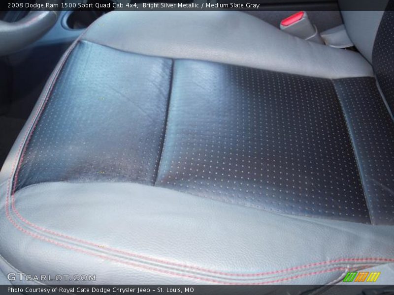 Bright Silver Metallic / Medium Slate Gray 2008 Dodge Ram 1500 Sport Quad Cab 4x4