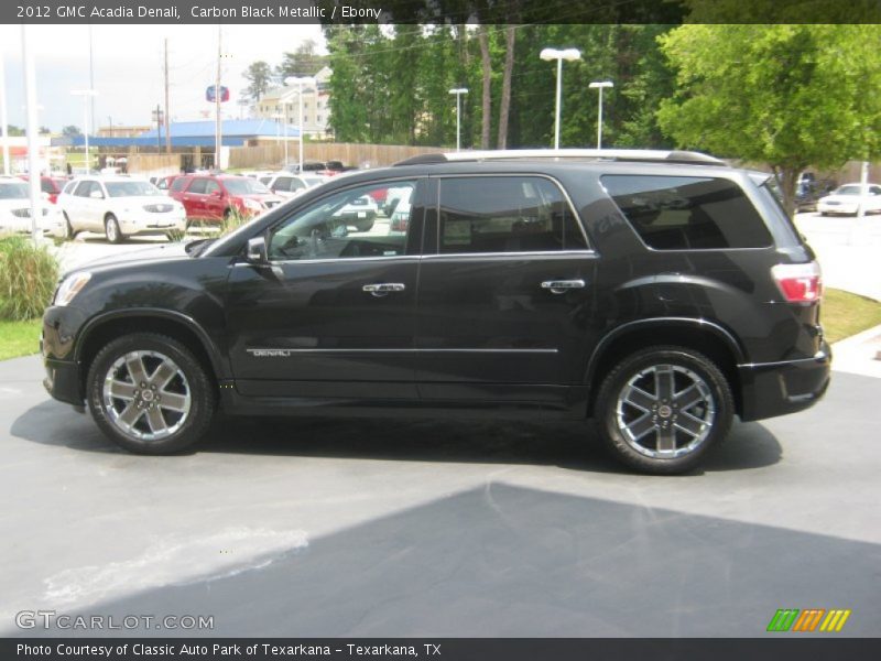 Carbon Black Metallic / Ebony 2012 GMC Acadia Denali