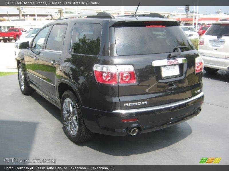 Carbon Black Metallic / Ebony 2012 GMC Acadia Denali