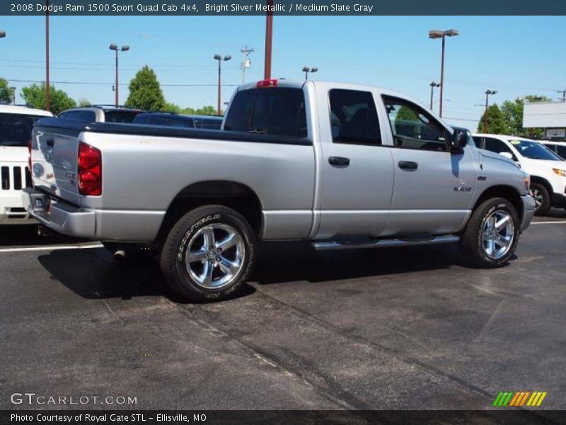 Bright Silver Metallic / Medium Slate Gray 2008 Dodge Ram 1500 Sport Quad Cab 4x4