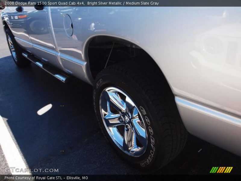 Bright Silver Metallic / Medium Slate Gray 2008 Dodge Ram 1500 Sport Quad Cab 4x4