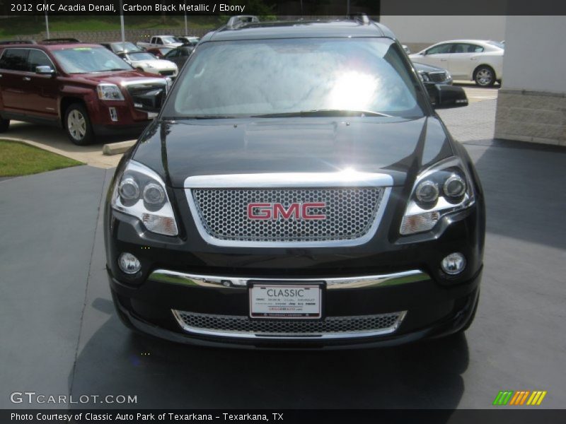 Carbon Black Metallic / Ebony 2012 GMC Acadia Denali