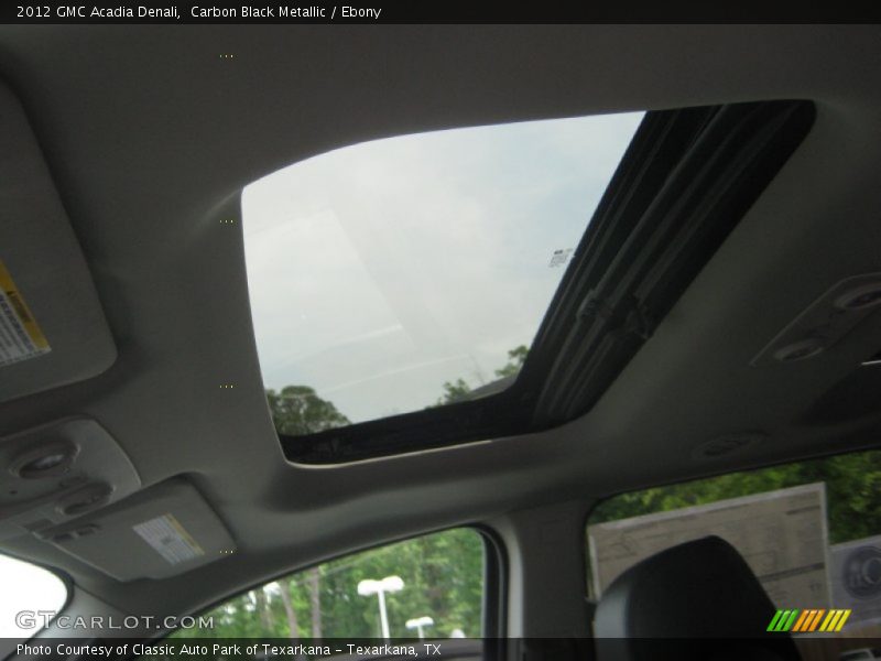 Carbon Black Metallic / Ebony 2012 GMC Acadia Denali