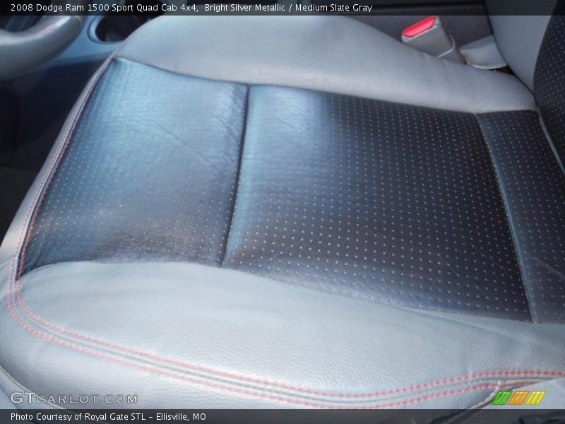Bright Silver Metallic / Medium Slate Gray 2008 Dodge Ram 1500 Sport Quad Cab 4x4