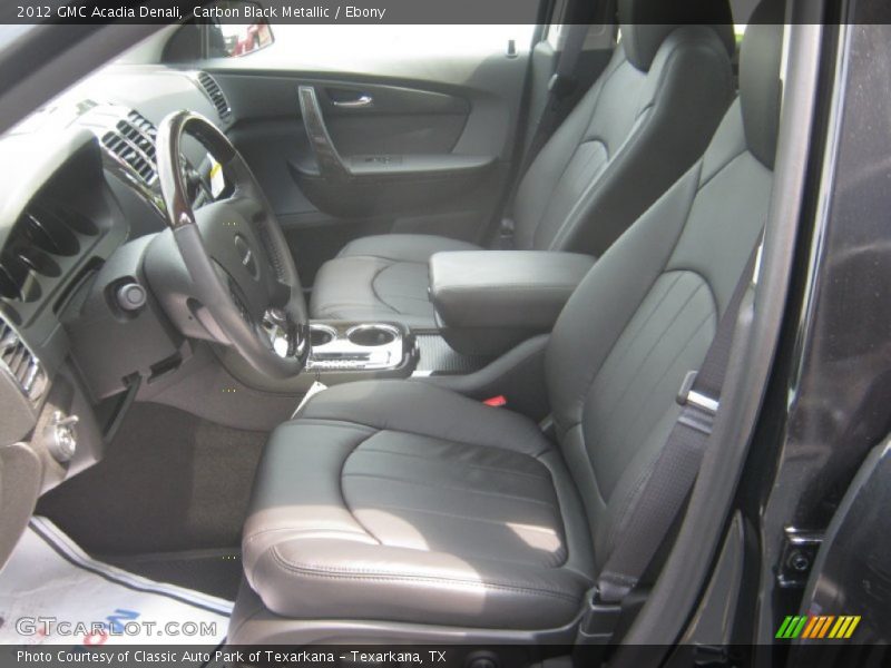 Carbon Black Metallic / Ebony 2012 GMC Acadia Denali