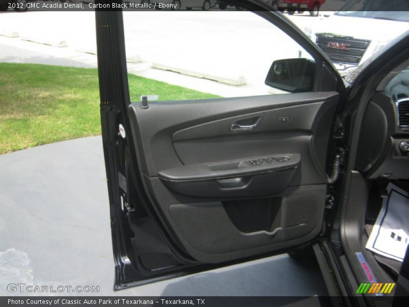 Carbon Black Metallic / Ebony 2012 GMC Acadia Denali