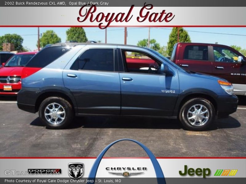 Opal Blue / Dark Gray 2002 Buick Rendezvous CXL AWD