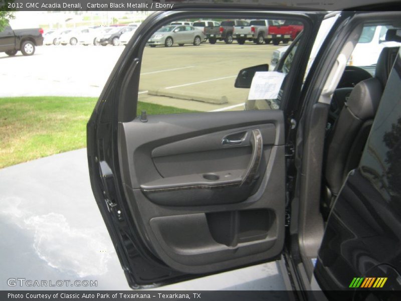 Carbon Black Metallic / Ebony 2012 GMC Acadia Denali