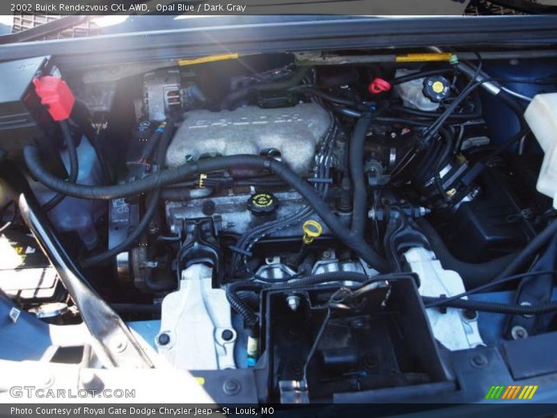 Opal Blue / Dark Gray 2002 Buick Rendezvous CXL AWD