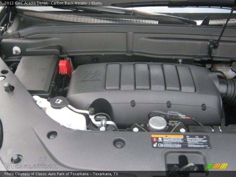 Carbon Black Metallic / Ebony 2012 GMC Acadia Denali